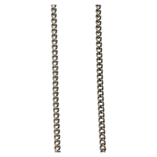 CHANEL Necklace Plating, Rhinestone Silver silver COCO Mark Women Used Authentic