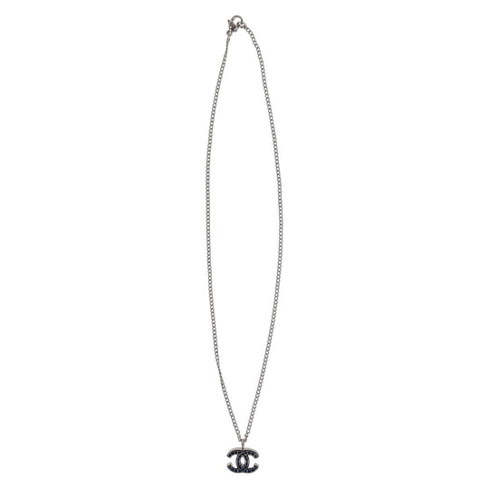 CHANEL Necklace plating Silver Necklace ChainNecklace COCO Mark Women Used Authentic