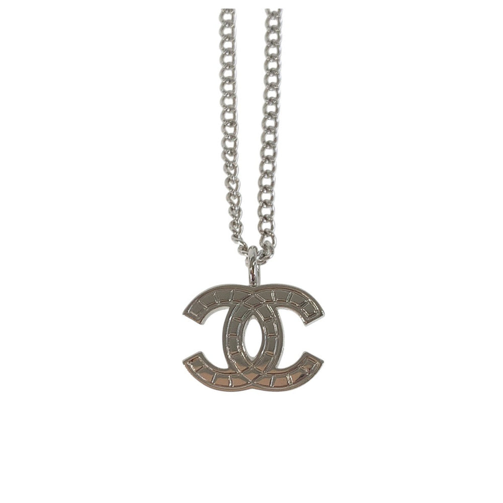 CHANEL Necklace plating Silver Necklace ChainNecklace COCO Mark Women Used Authentic