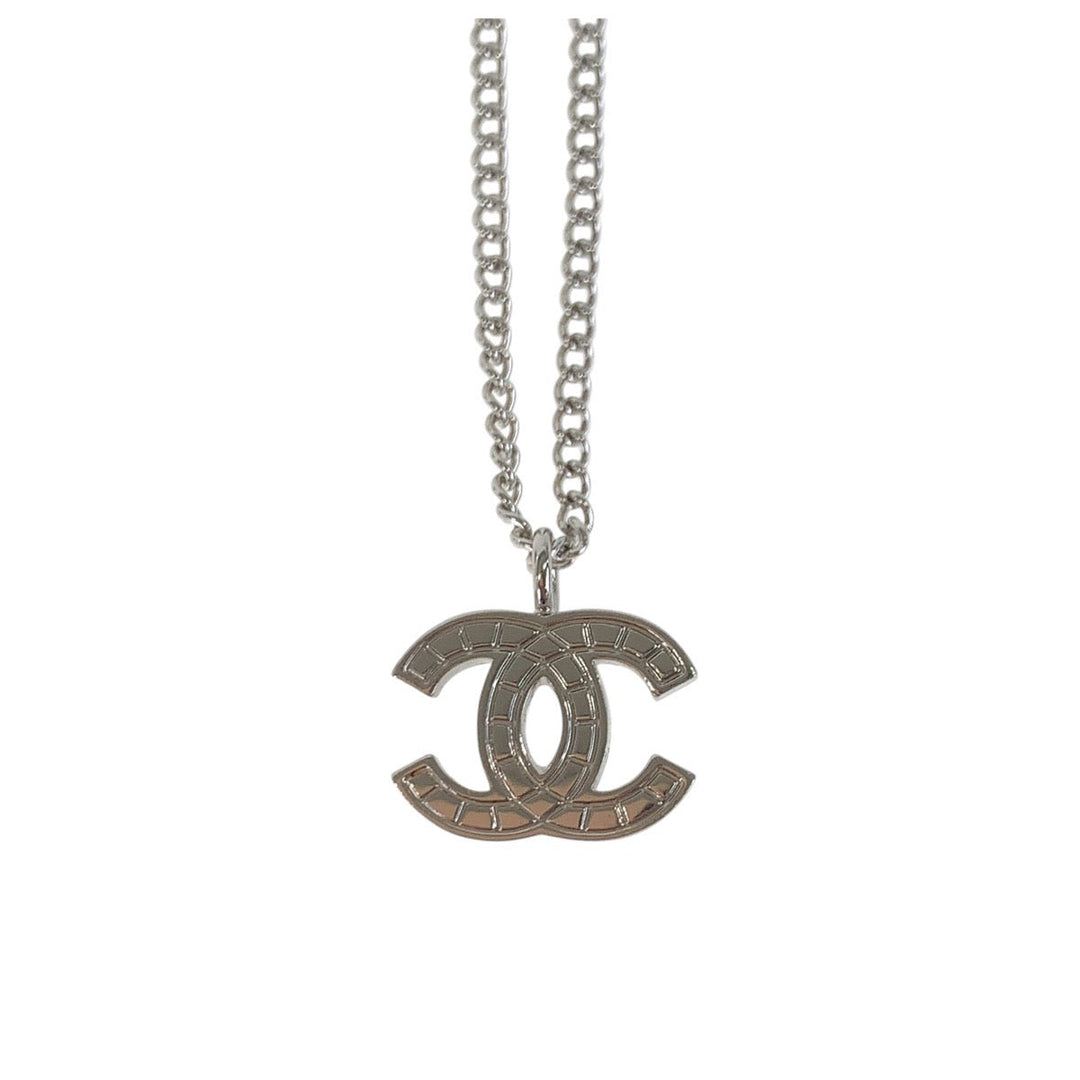 CHANEL Necklace plating Silver Necklace ChainNecklace COCO Mark Women Used Authentic