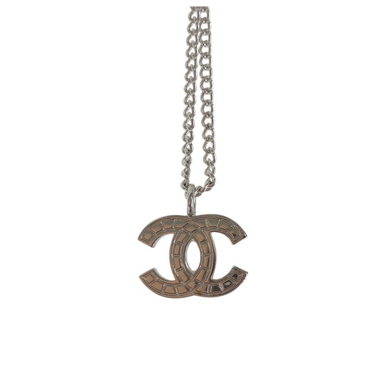 CHANEL Necklace plating Silver Necklace ChainNecklace COCO Mark Women Used Authentic