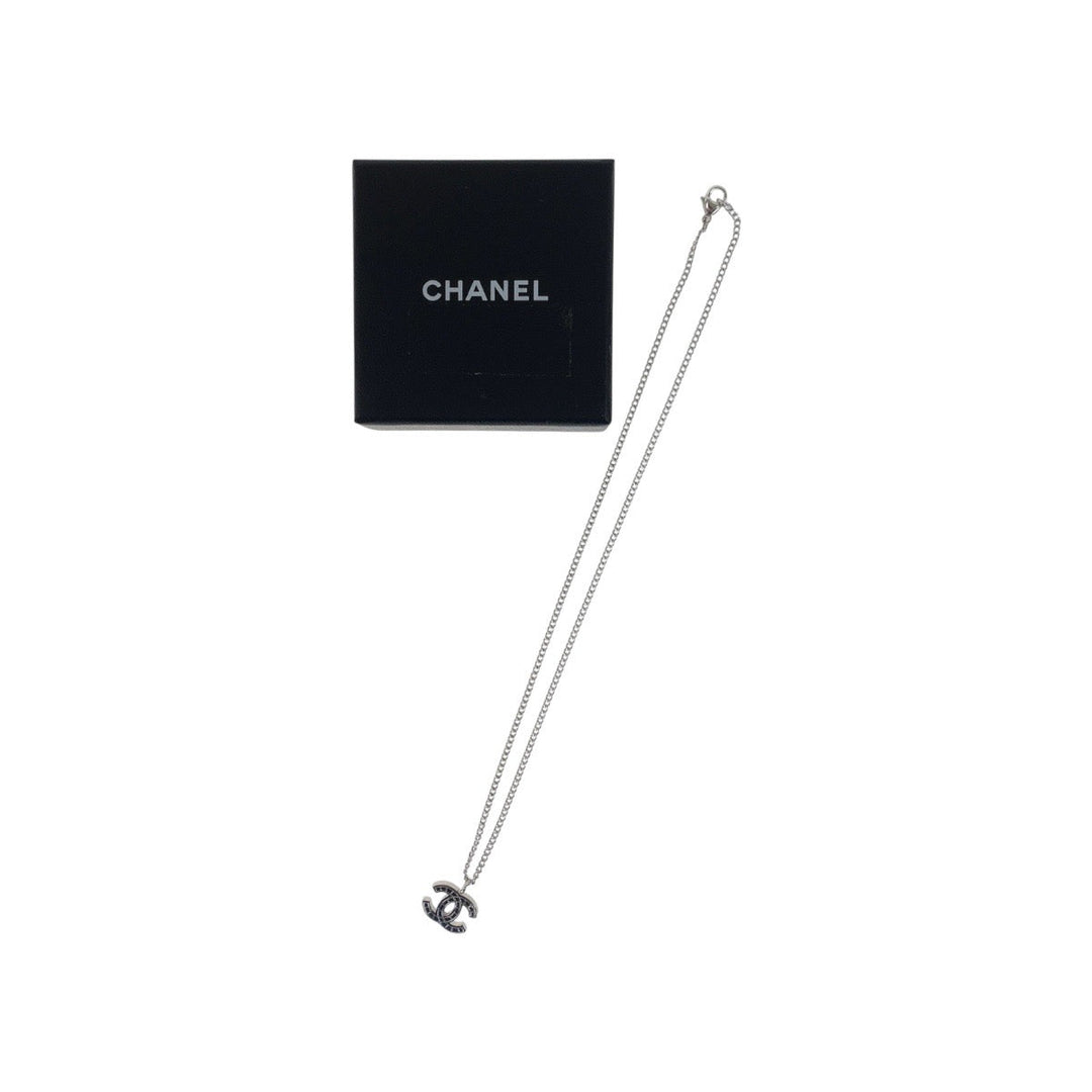 CHANEL Necklace plating Silver Necklace ChainNecklace COCO Mark Women Used Authentic