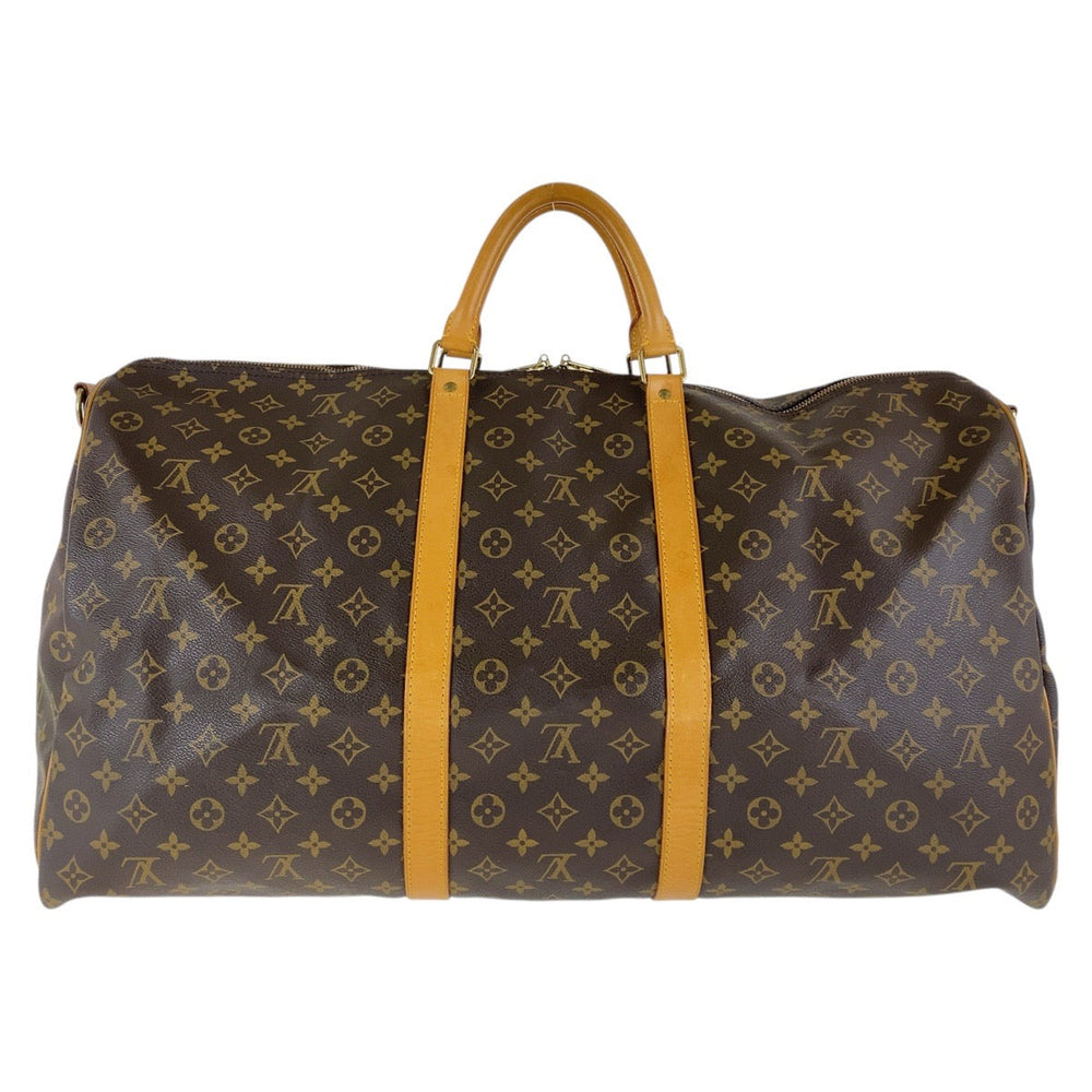 LOUIS VUITTON Boston Duffel bag M41412 PVC, Leather Brown Boston Duffel bag unisex Monogram Keepall  bandouliere 60 Women Used Authentic