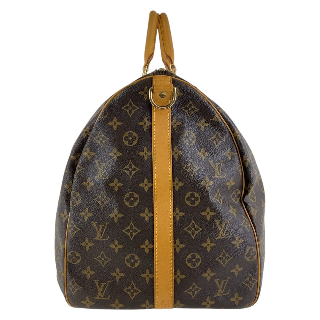 LOUIS VUITTON Boston Duffel bag M41412 PVC, Leather Brown Boston Duffel bag unisex Monogram Keepall  bandouliere 60 Women Used Authentic