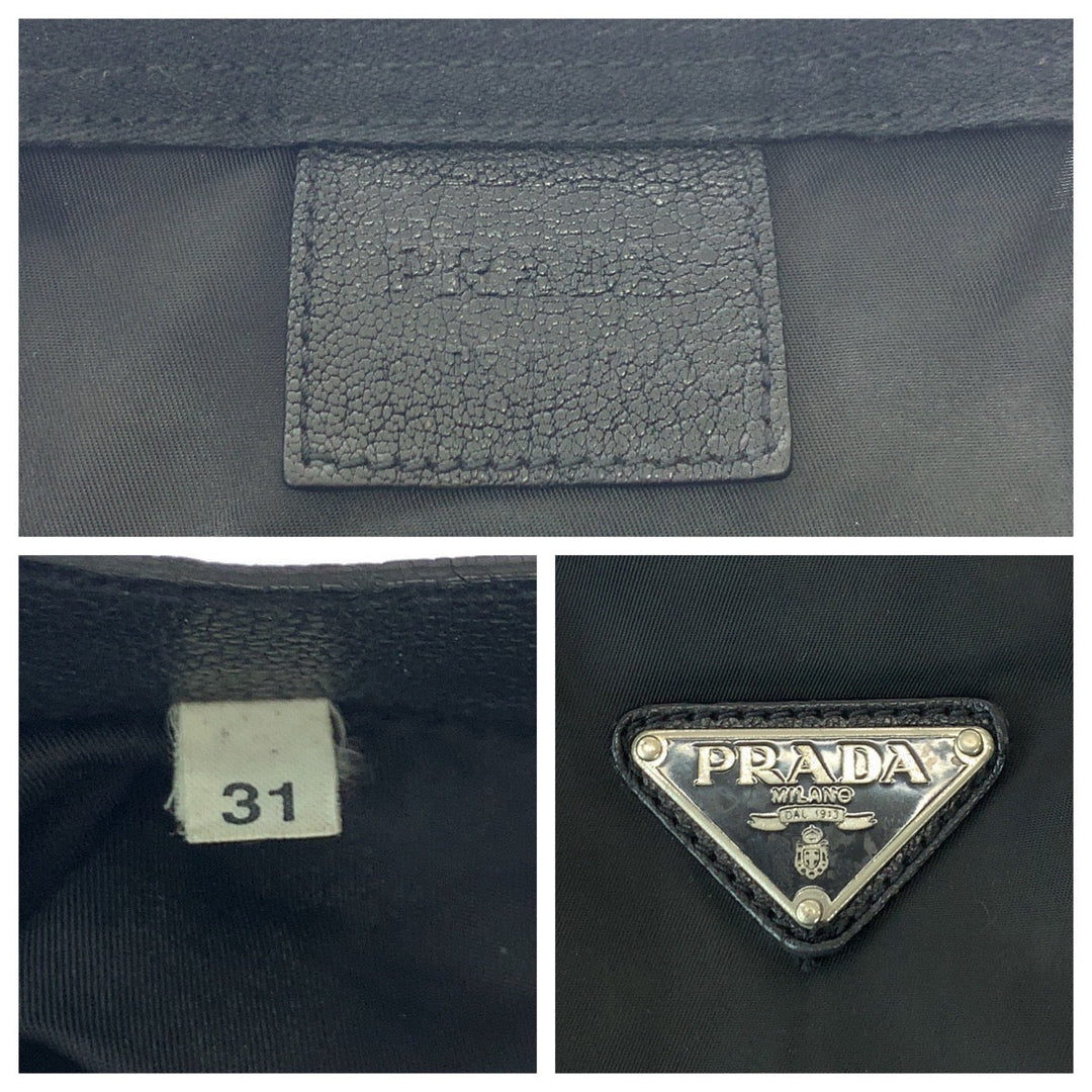 PRADA Tote Bag Nylon black Packable