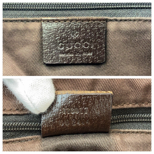 GUCCI Tote Bag 113017 GG canvas Beige brown