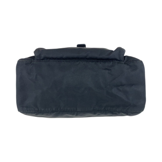 PRADA Shoulder Bag Nylon black Shoulder Bag pochette Test Triangle With logo Women Used Authentic