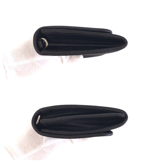 PRADA Long Wallet Purse Nylon black Test Triangle With logo