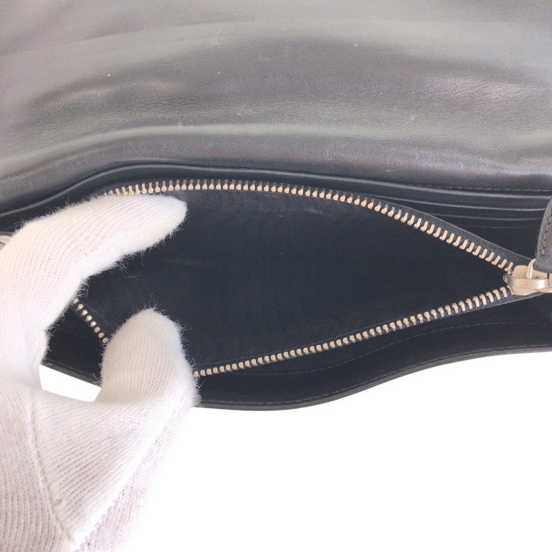 PRADA Long Wallet Purse Nylon black Test Triangle With logo