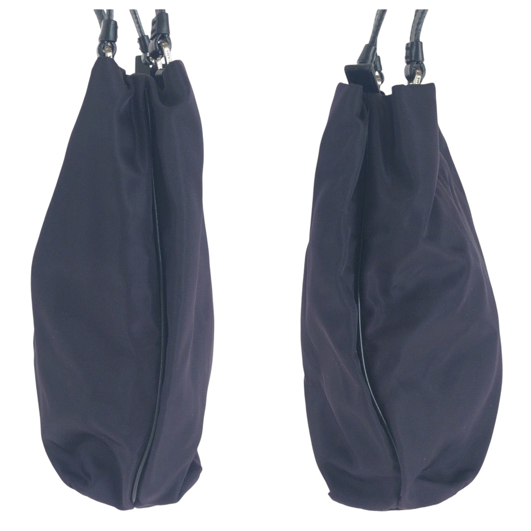 PRADA Tote Bag Nylon purple Tote Bag handbag Test Triangle With logo Women Used Authentic