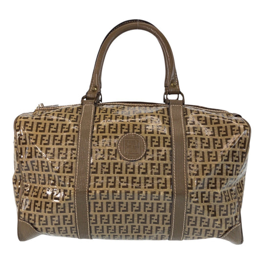 FENDI Handbag PVC beige Zucca
