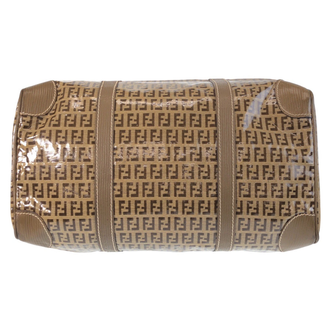 FENDI Handbag PVC beige Zucca