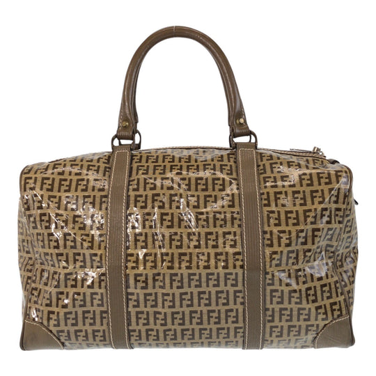 FENDI Handbag PVC beige Zucca