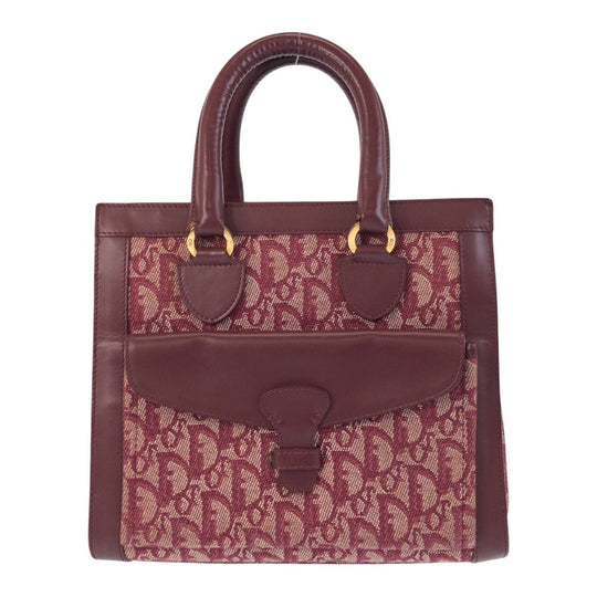 Christian Dior Handbag canvas wine-red Trotter