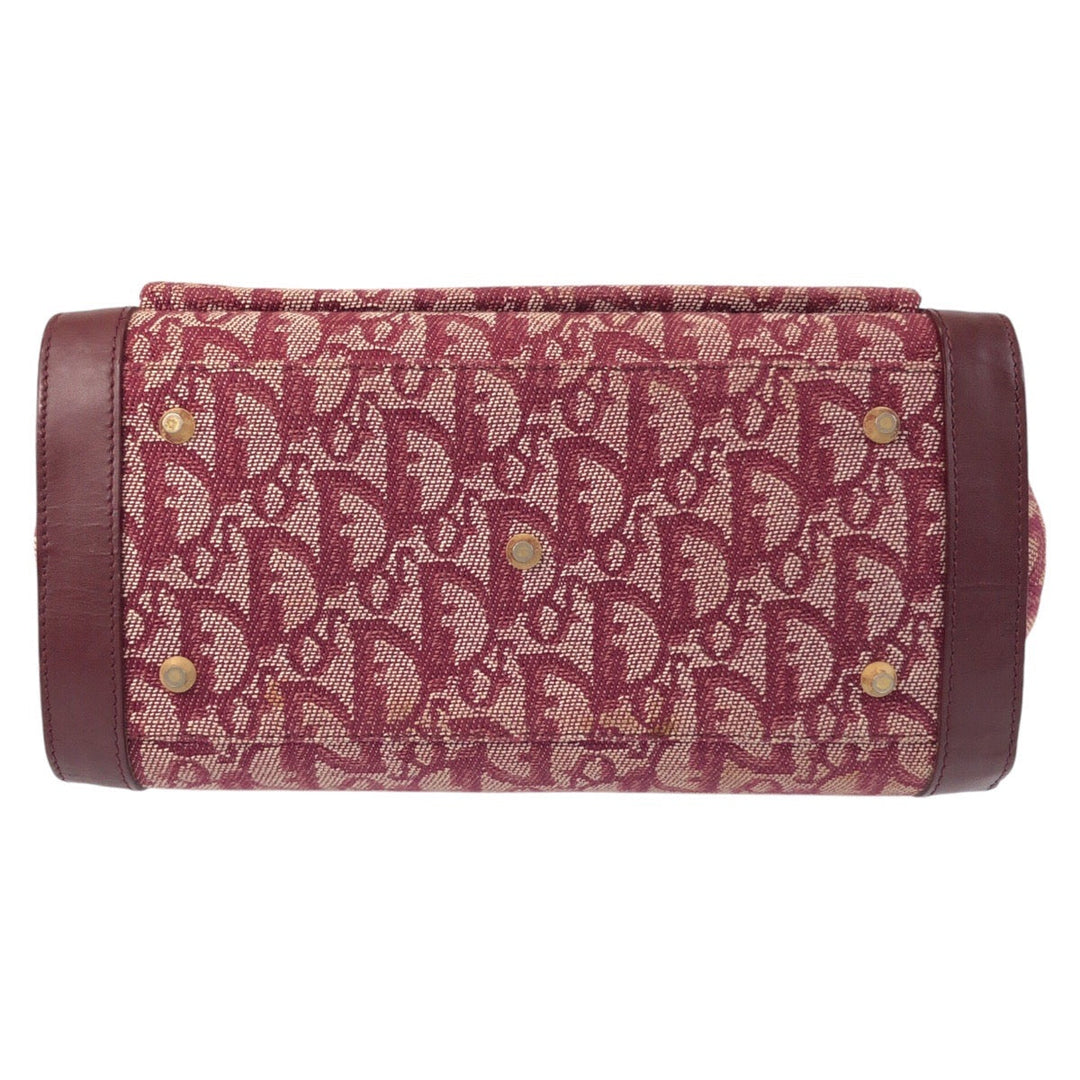 Christian Dior Handbag canvas wine-red Trotter