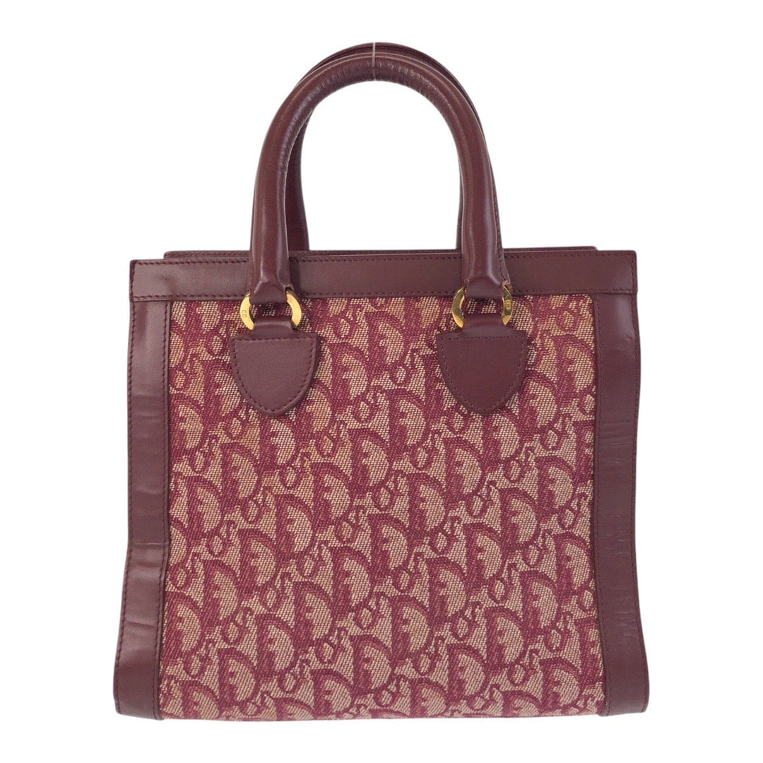 Christian Dior Handbag canvas wine-red Trotter