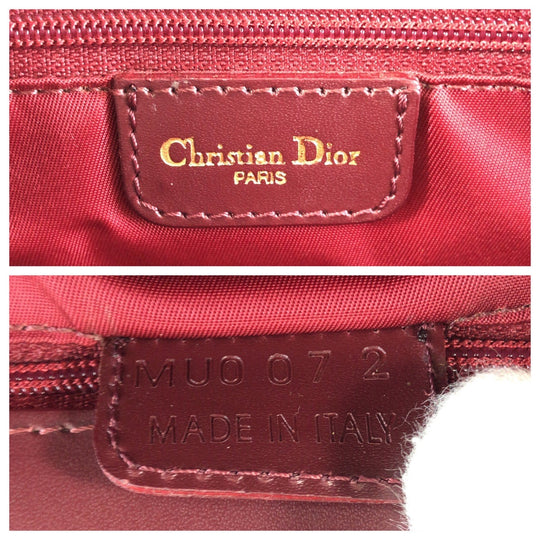 Christian Dior Handbag canvas wine-red Trotter