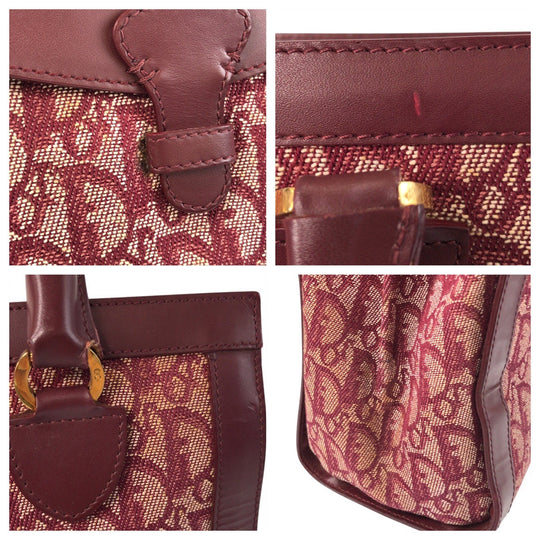 Christian Dior Handbag canvas wine-red Trotter