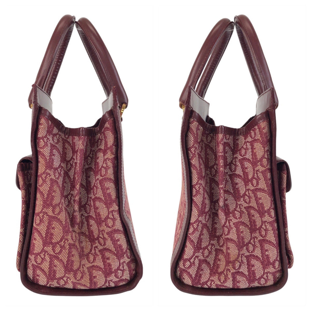 Christian Dior Handbag canvas wine-red Trotter