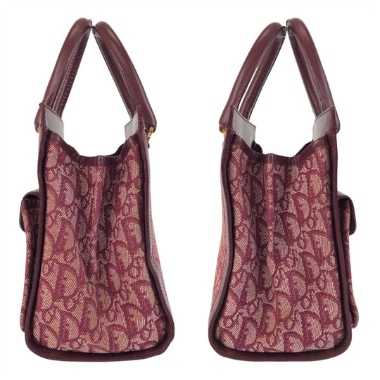 Christian Dior Handbag canvas wine-red Trotter