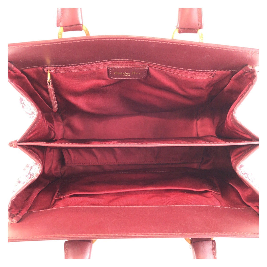 Christian Dior Handbag canvas wine-red Trotter