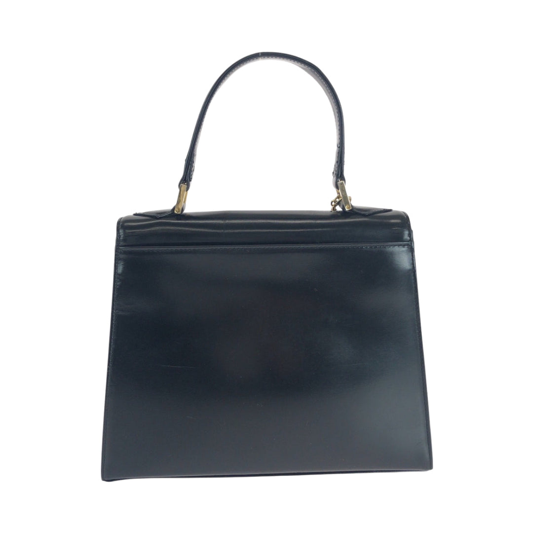 Yves Saint Laurent Handbag leather black Logo charm