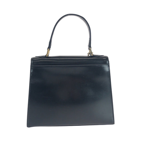 Yves Saint Laurent Handbag leather black Logo charm
