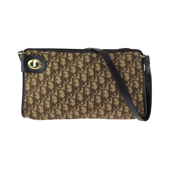 Dior Shoulder Bag canvas beige Trotter Pattern CD logo