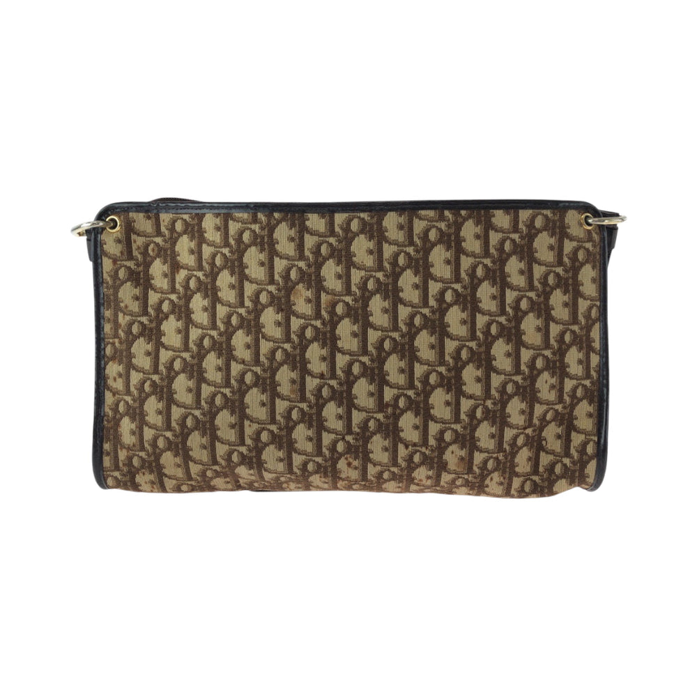 Dior Shoulder Bag canvas beige Trotter Pattern CD logo