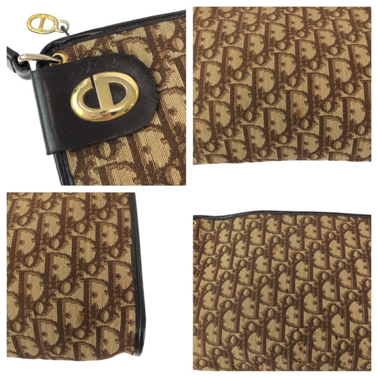 Dior Shoulder Bag canvas beige Trotter Pattern CD logo