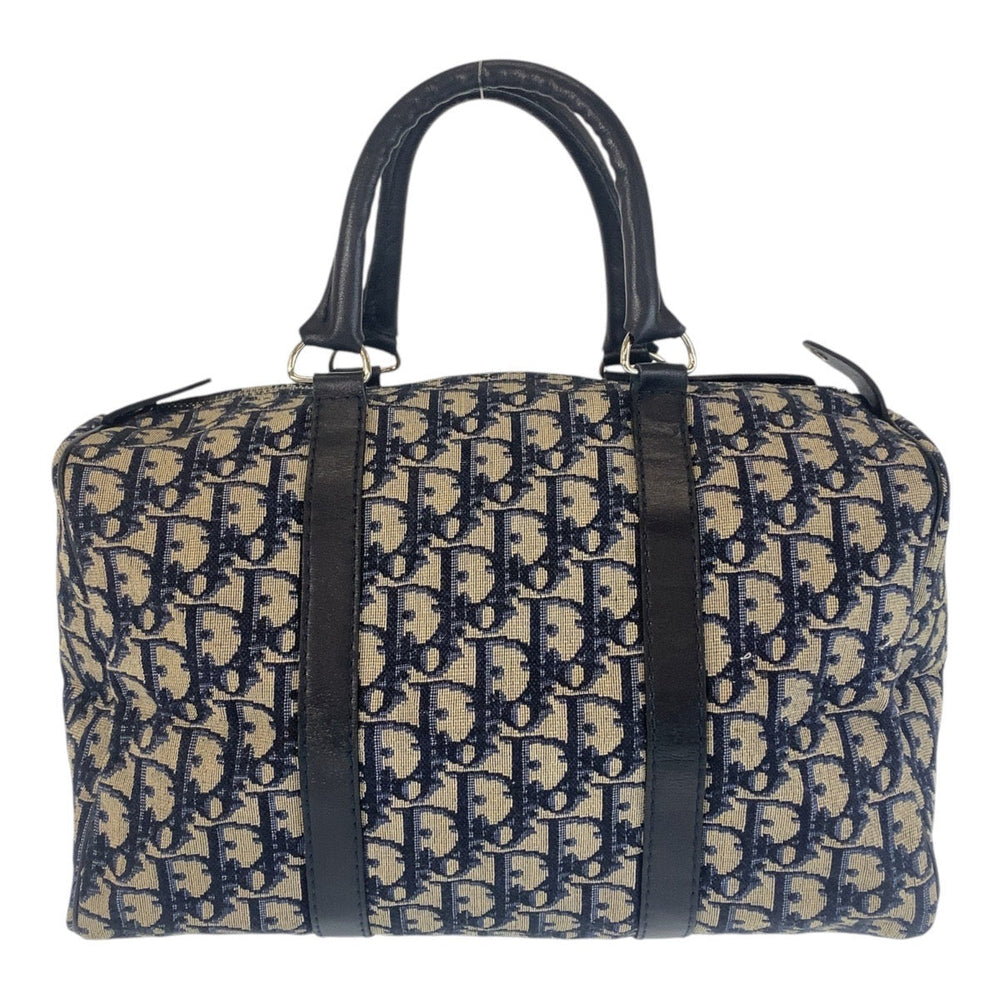 Christian Dior Handbag canvas Navy Trotter