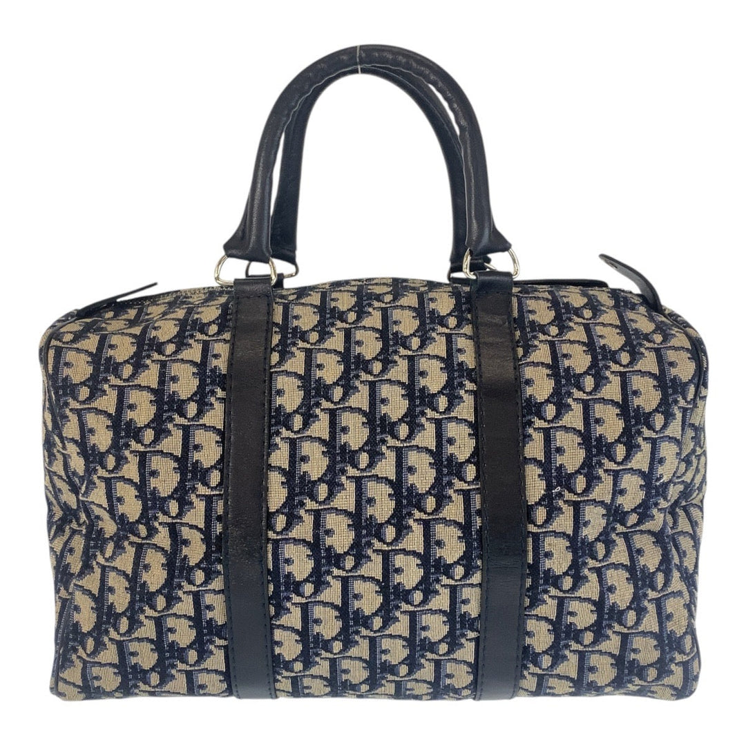 Christian Dior Handbag canvas Navy Trotter