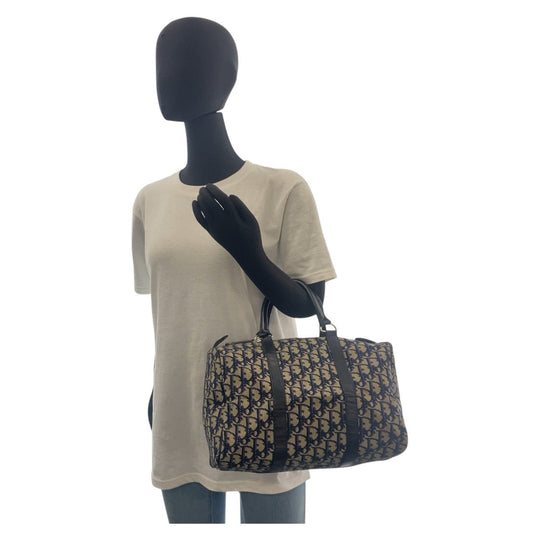 Christian Dior Handbag canvas Navy Trotter