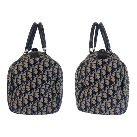 Christian Dior Handbag canvas Navy Trotter