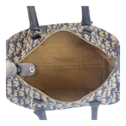 Christian Dior Handbag canvas Navy Trotter