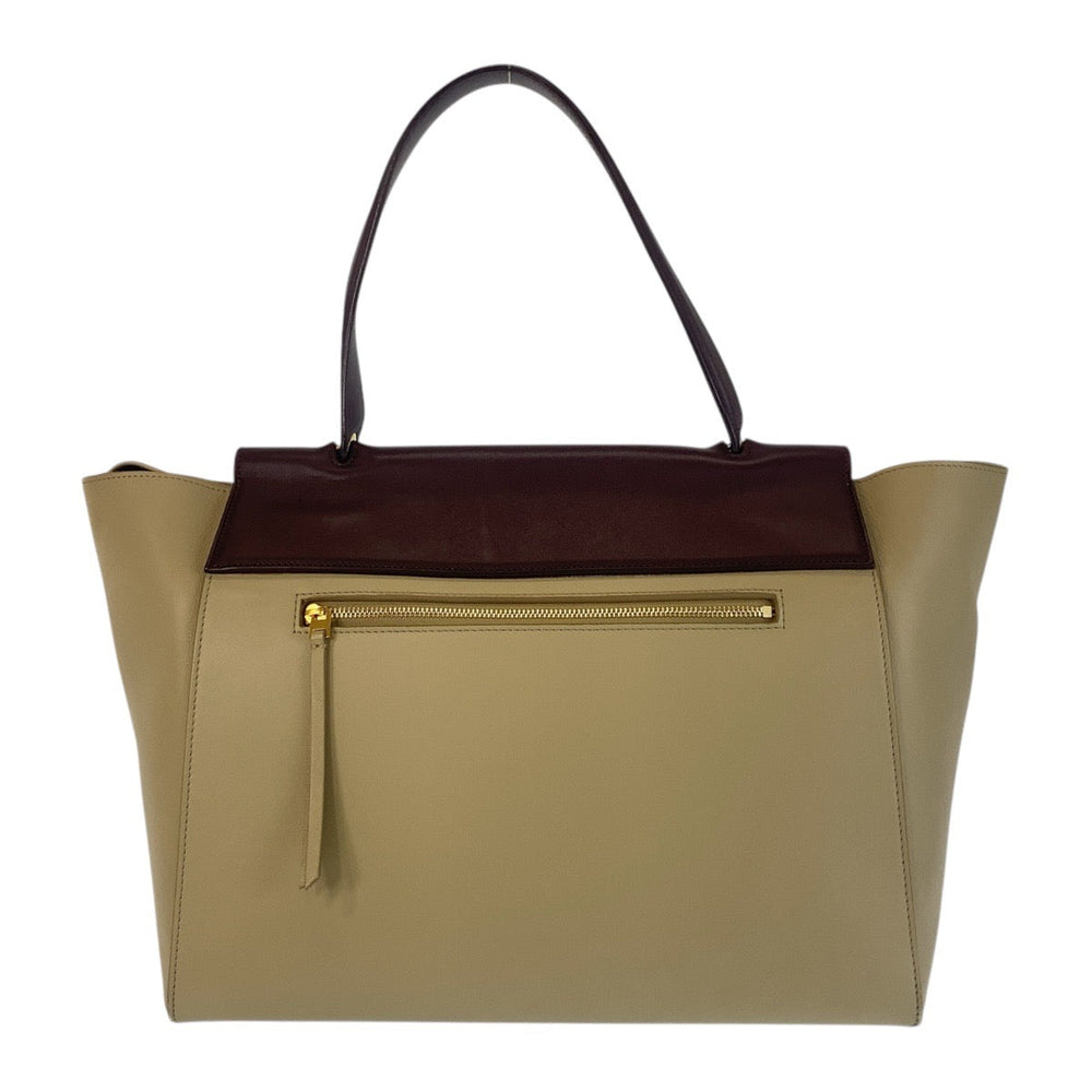 CELINE Shoulder Bag leather beige Belt bag