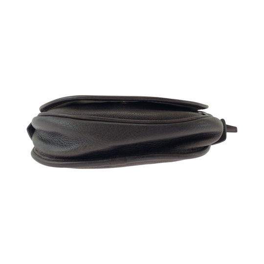 LOEWE Shoulder Bag leather Brown Heritage logo