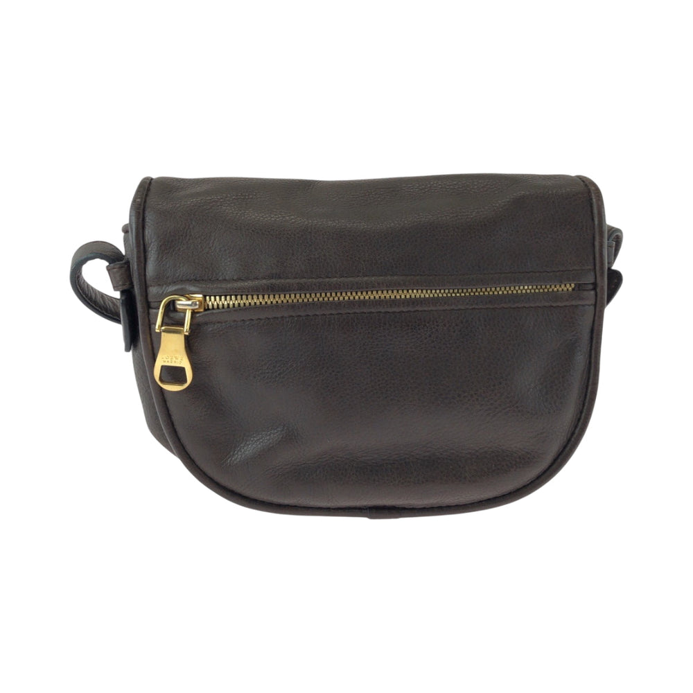 LOEWE Shoulder Bag leather Brown Heritage logo