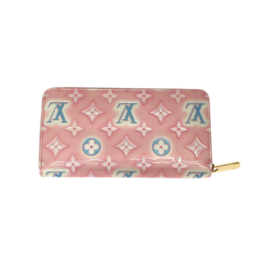 LOUIS VUITTON Long Wallet Purse M81145 Monogram Vernis Pink Multicolor Gold Metal Monogram Vernis Valentine's Day Japan Exclusive