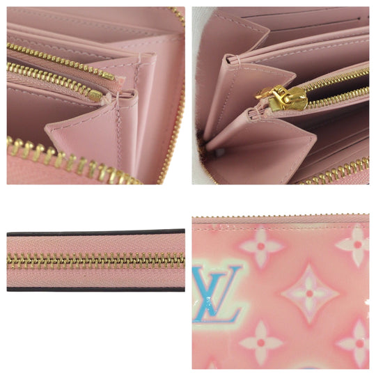 LOUIS VUITTON Long Wallet Purse M81145 Monogram Vernis Pink Multicolor Gold Metal Monogram Vernis Valentine's Day Japan Exclusive