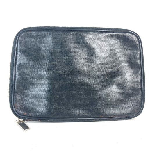Dior Pouch PVC black logo Trotter mens Used Authentic