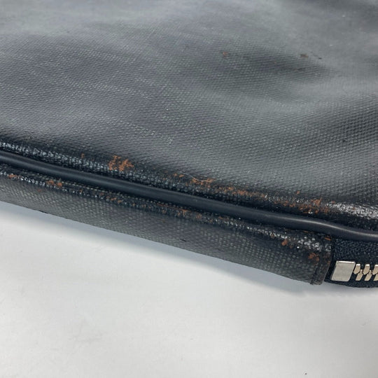 Dior Pouch PVC black logo Trotter mens Used Authentic