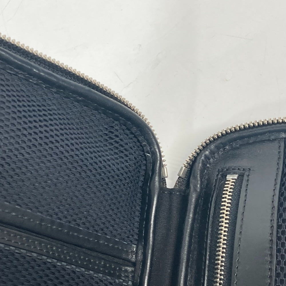 Dior Pouch PVC black logo Trotter mens Used Authentic