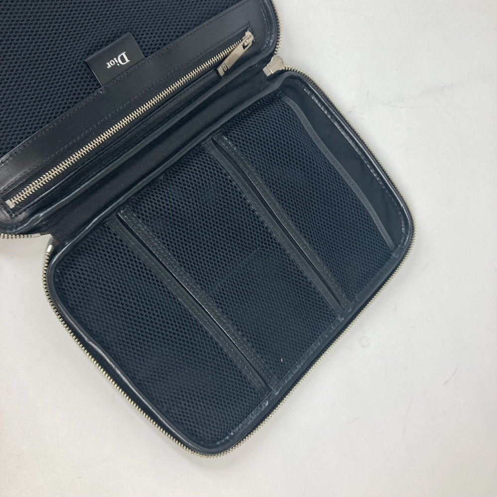 Dior Pouch PVC black logo Trotter mens Used Authentic