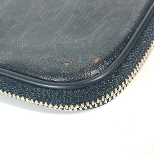 Dior Pouch PVC black logo Trotter mens Used Authentic