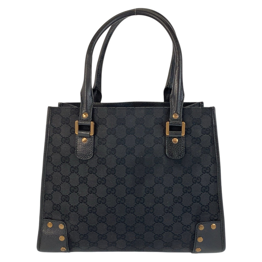 GUCCI Tote Bag 124260 GG canvas Black GoldMetal