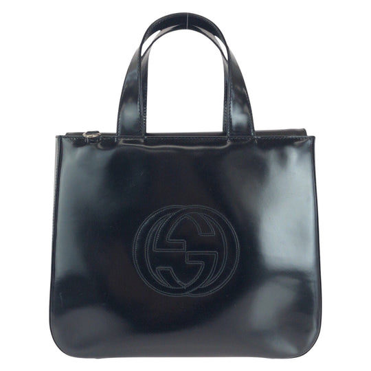GUCCI Handbag 000 1013 0504 Patent leather Black SilverMetal