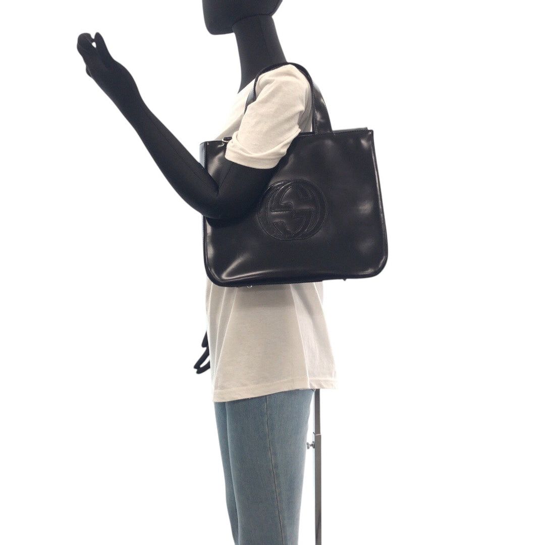 GUCCI Handbag 000 1013 0504 Patent leather Black SilverMetal