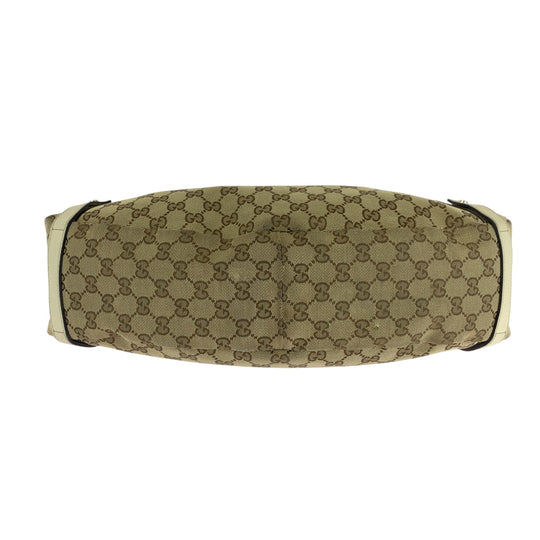 GUCCI Tote Bag 130736 GG canvas beige Tote Bag Handbag Shoulder Bag Women Used Authentic