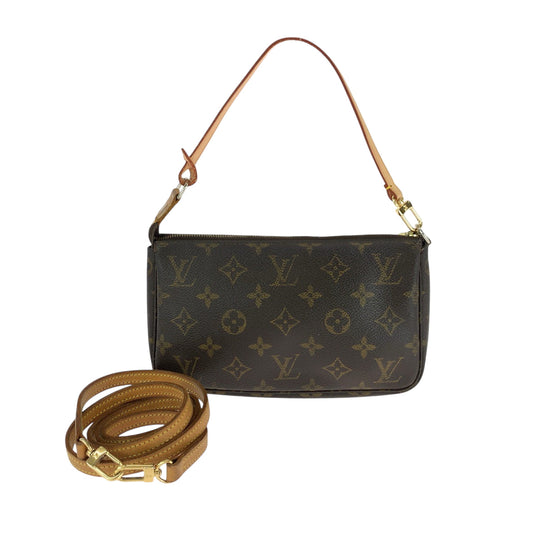 LOUIS VUITTON Shoulder Bag M40712 PVC Brown Monogram Pochette Accessoires